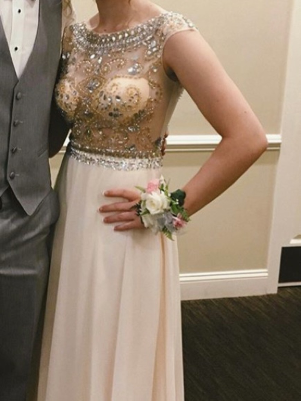 Beaded prom dress